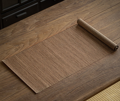 熱賣棉麻防水茶桌墊長條桌布(素面棕色)(尺寸:長200CM*寬40CM)
