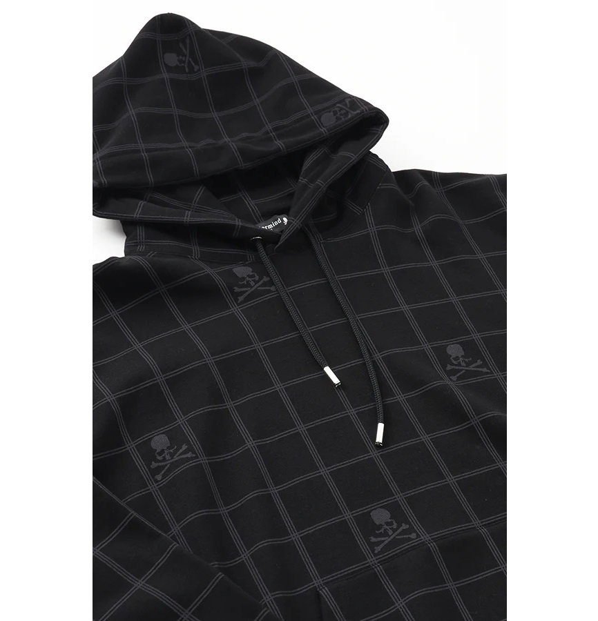 MASTERMIND JAPAN MJ Tokyo Revengers SKULL CHECK HOODIE - BLACK SIZE L PRE ORDER ITEM (預訂中)