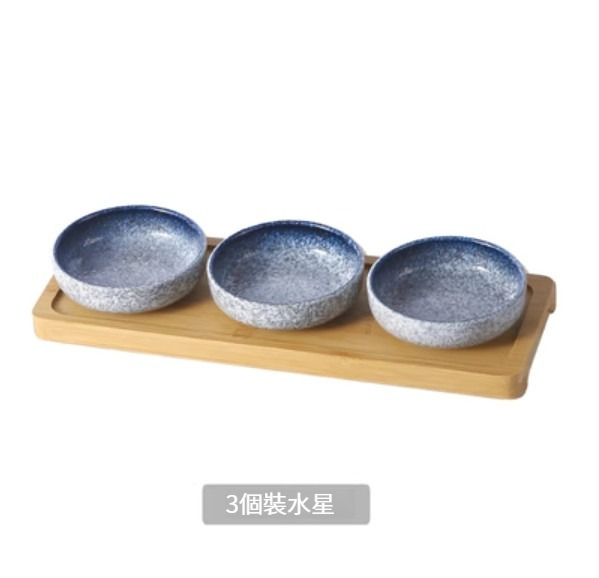 熱賣陶瓷餐具【小圓碟(3個裝)-水星帶託盤】 