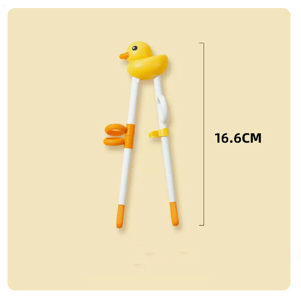Hot selling children's chopsticks baby learning training chopsticks 2 3 6-12 years old children toddler home (antibacterial come on duck duck learning chopsticks)