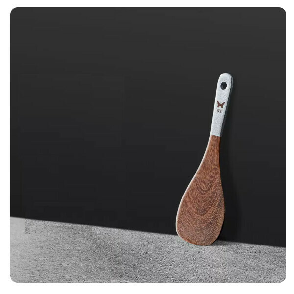 Hot selling chicken wing wood shovel, non-stick cooking shovel, high temperature resistant rice spoon (chicken wing wood [rice spoon]) (size: 22.5*7.5cm weight: ≈39g)