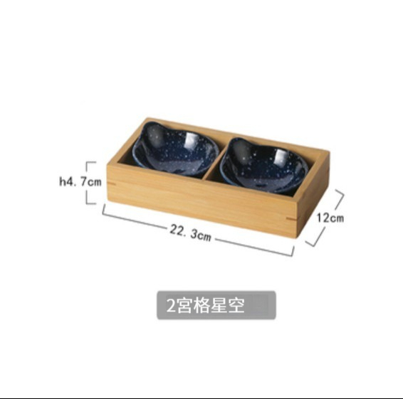熱賣陶瓷餐具【2宮格-星空】 