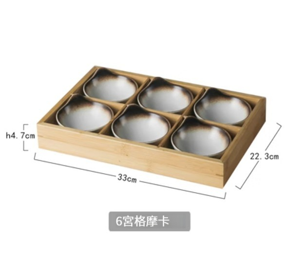 熱賣陶瓷餐具【6宮格-摩卡】 
