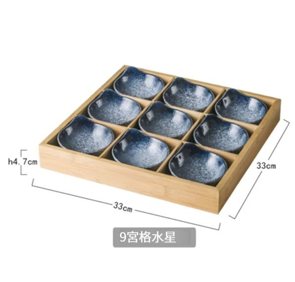 熱賣陶瓷餐具【9宮格-水星】 