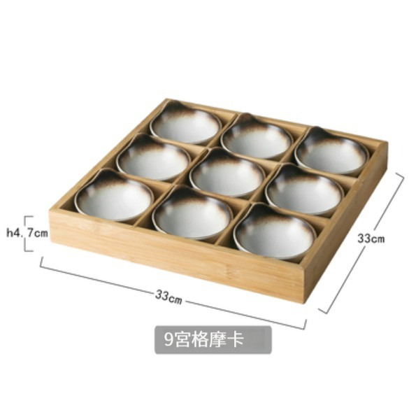 熱賣陶瓷餐具【9宮格-摩卡】 