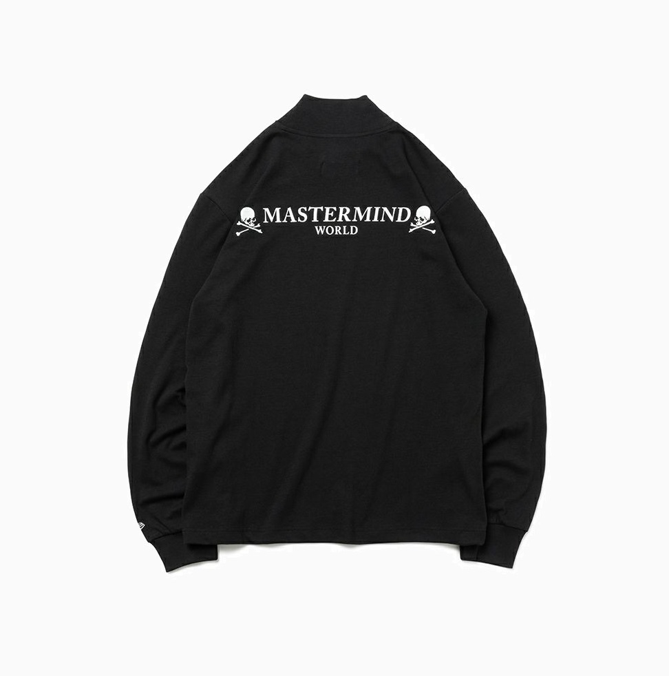 RE-STOCK: MASTERMIND WORLD x NEW ERA GOLF MID NECK TEE L/S - BLACK PRE ORDER ITEM (預訂中)