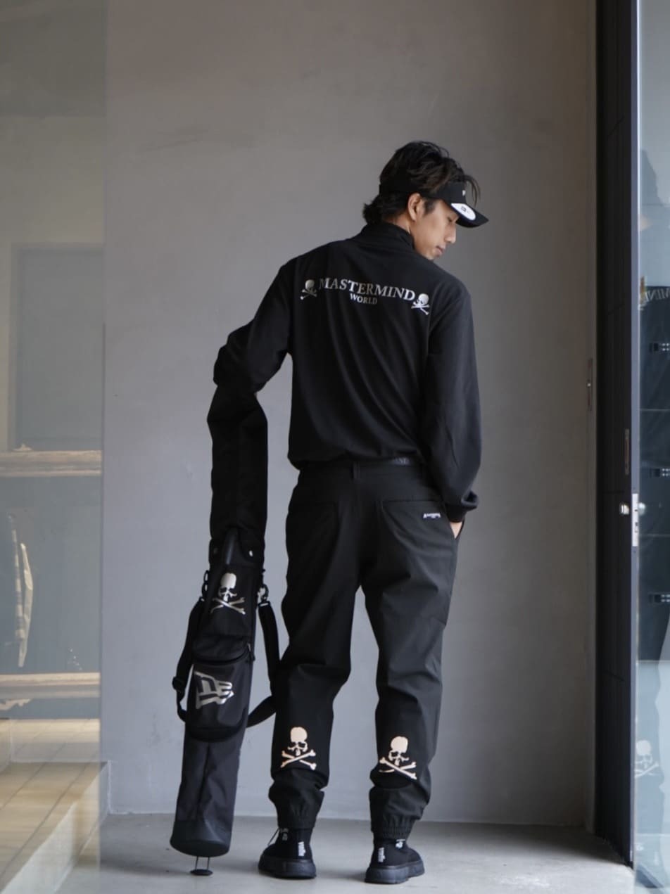 RE-STOCK: MASTERMIND WORLD x NEW ERA GOLF MID NECK TEE L/S - BLACK PRE ORDER ITEM (預訂中)