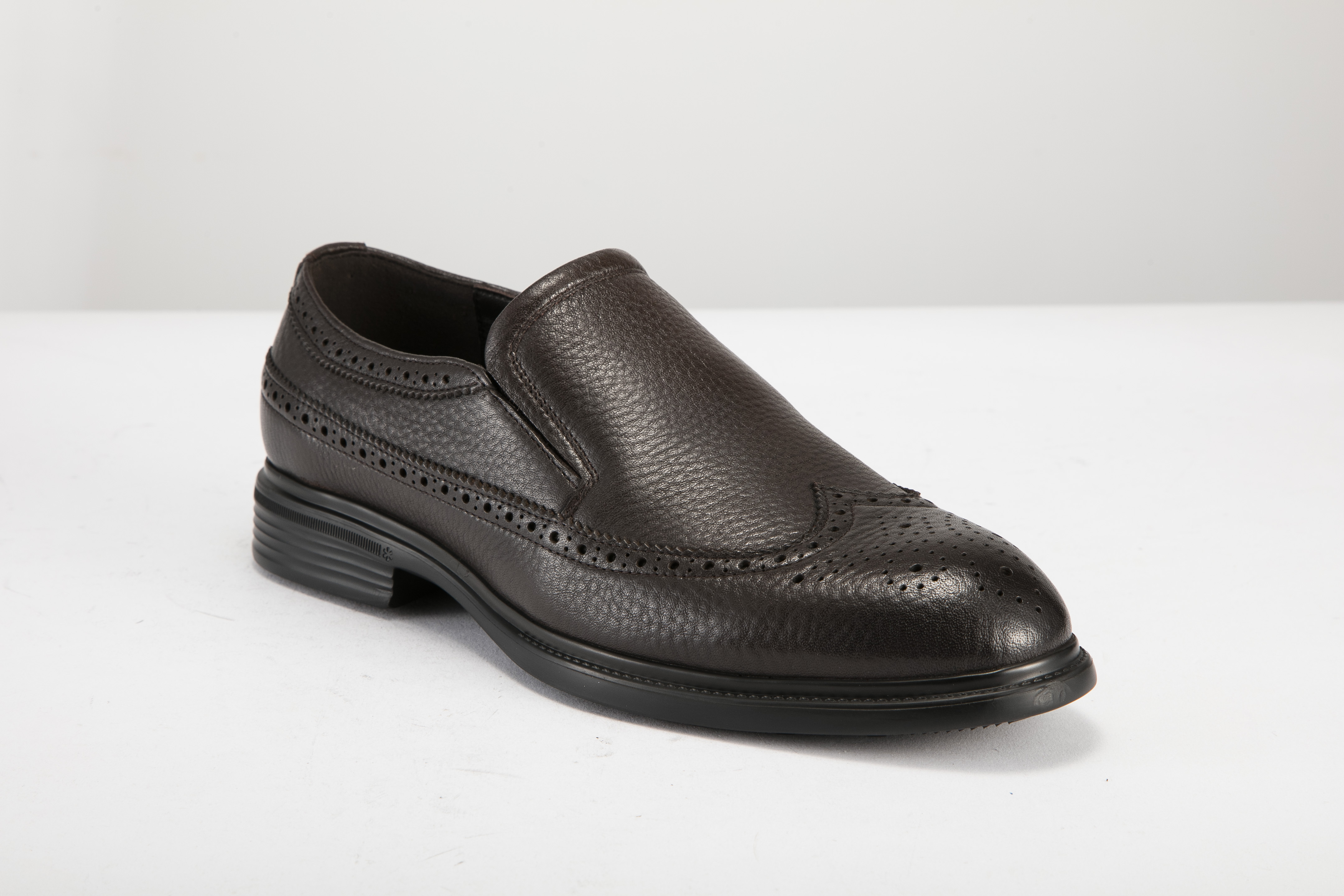 Andrea Brevi - 男裝D.Brown 印花鹿皮樂福鞋 AB-MEXC-2010-DBN