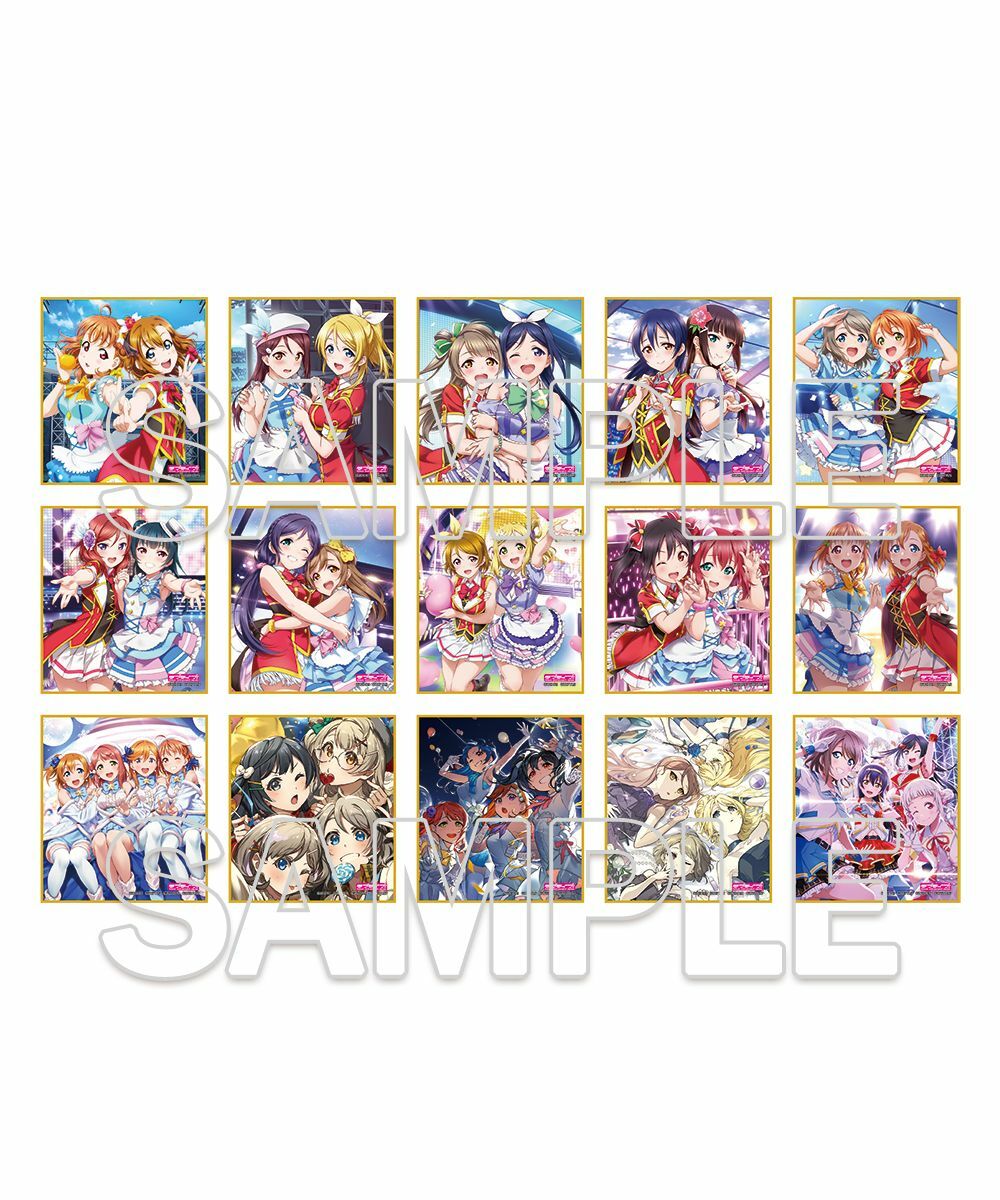 預購-LoveLive!Days５週年紀念　『LoveLive！系列』 LoveLive!Days聯名封面插圖集換式迷你色紙 盲盒販售 隨機出貨【日本進口精品】