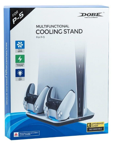 PS5 DOBE 多功能風扇底座 白