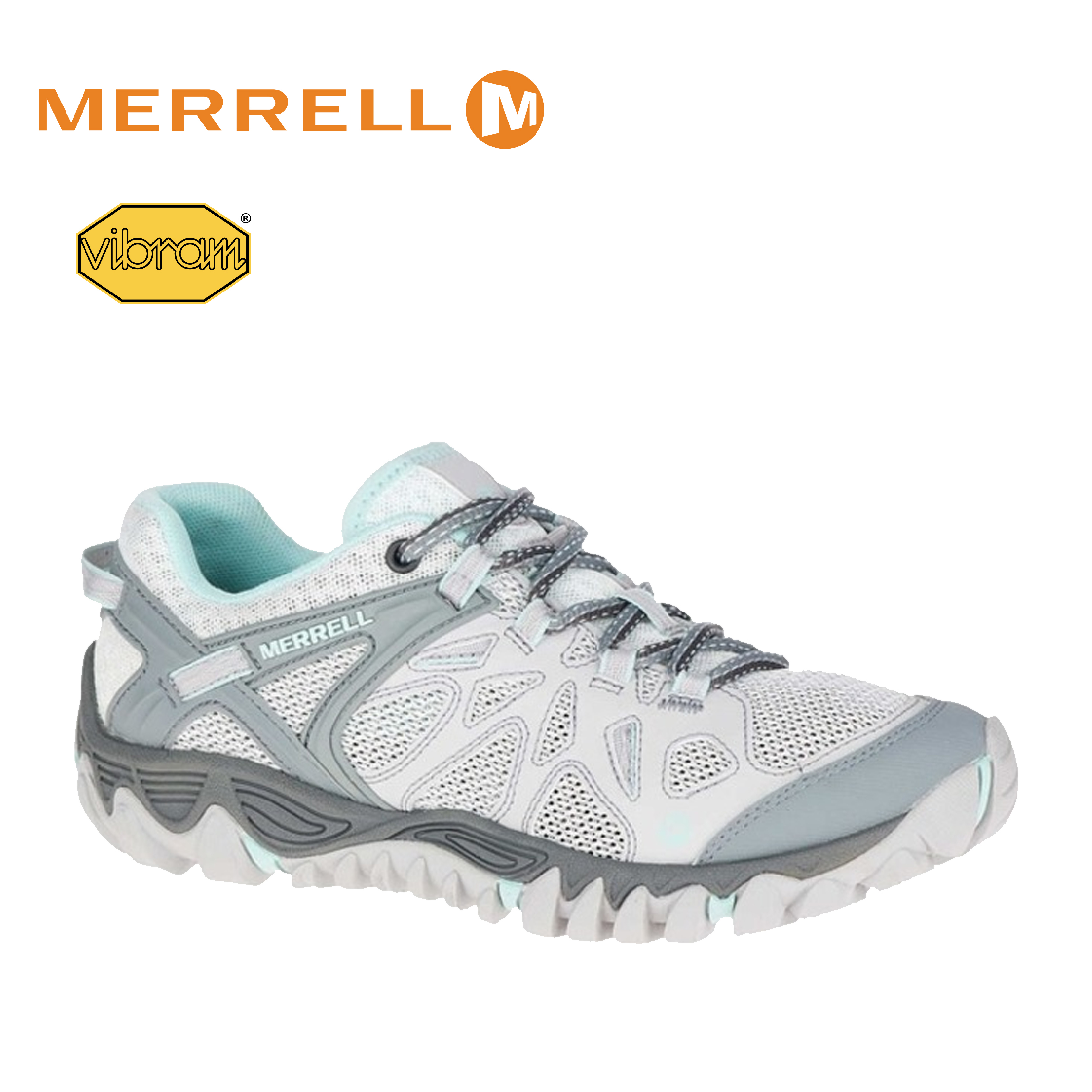Merrell 美國 ALL OUT BLAZE AERO SPORT低筒防水鞋 女款 白灰色 32ML12724