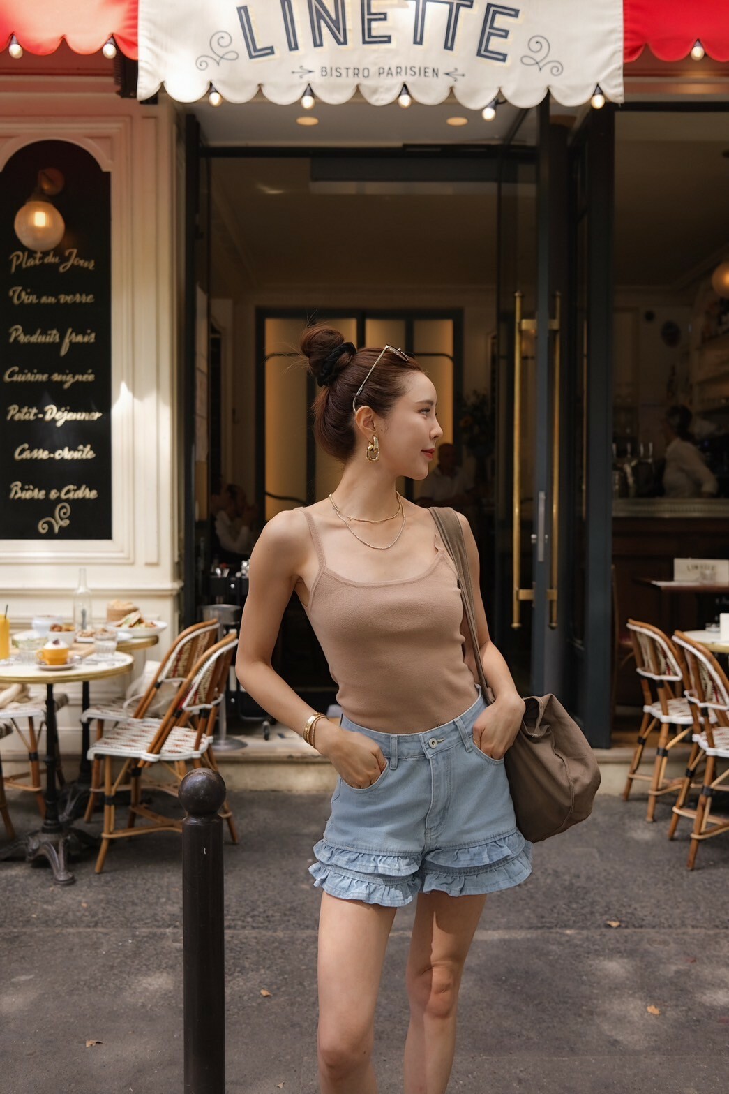 細肩針織背心_AMISSA（咖）