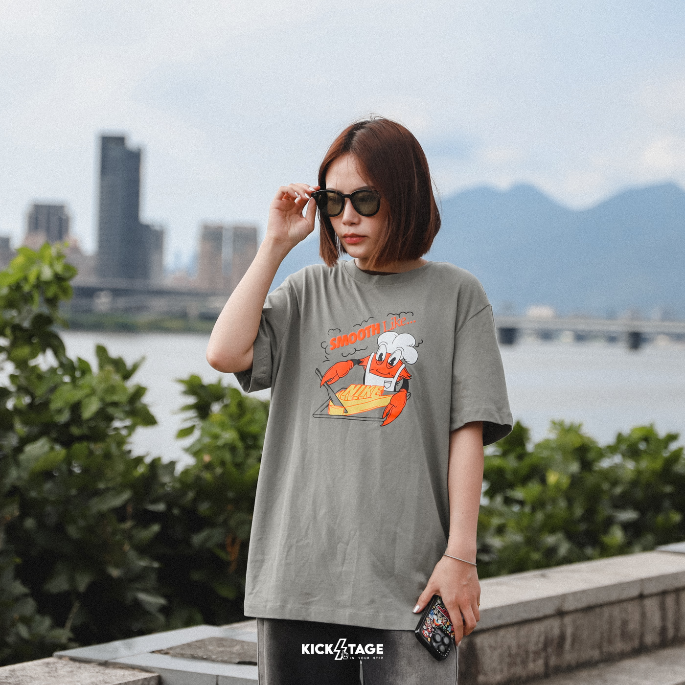 男女款 NIKE NSW TEE OC LBR PK5 灰綠 螃蟹 廚師 印花 短T【FV3748-053】