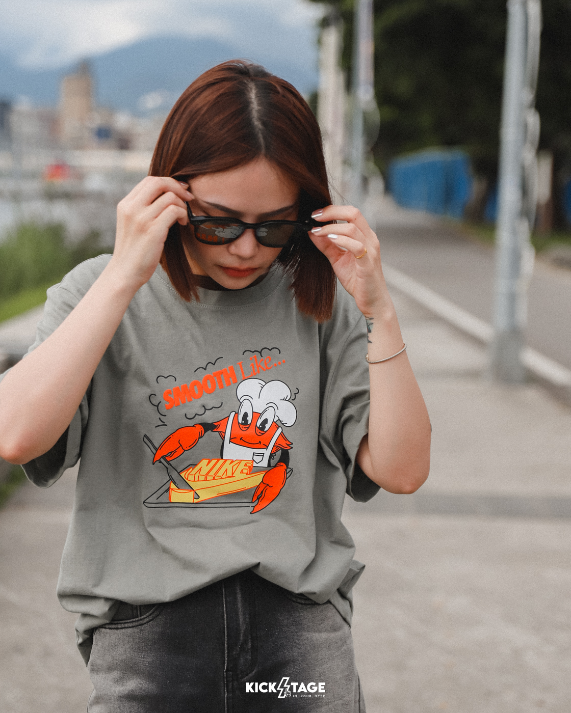 男女款 NIKE NSW TEE OC LBR PK5 灰綠 螃蟹 廚師 印花 短T【FV3748-053】