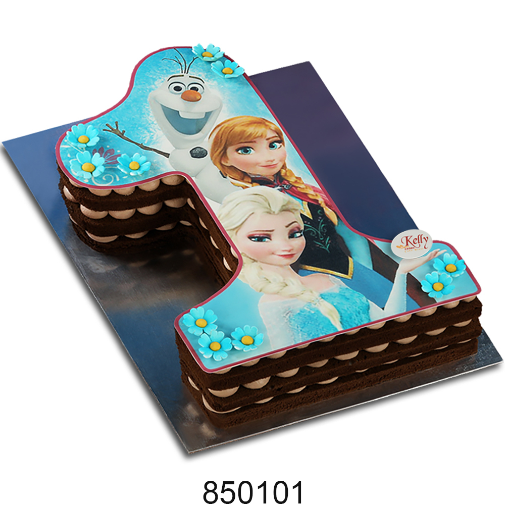 No. 1 Frozen Edible Image Cake