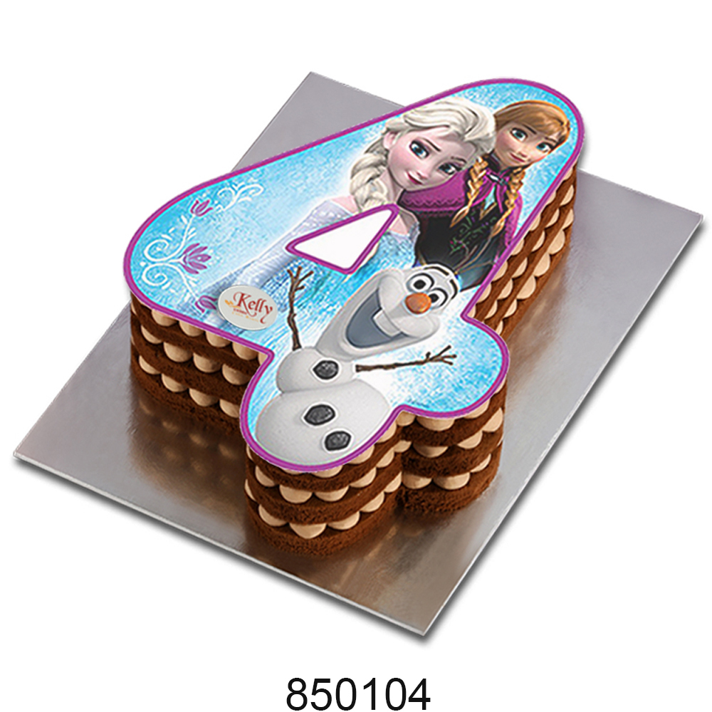 No. 4 Frozen Edible Image Cake
