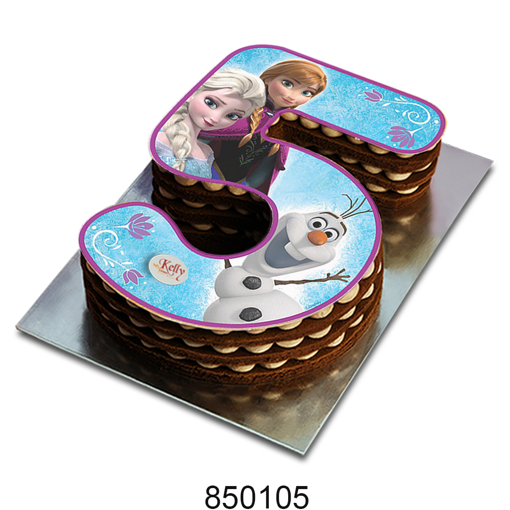 No. 5 Frozen Edible Image Cake