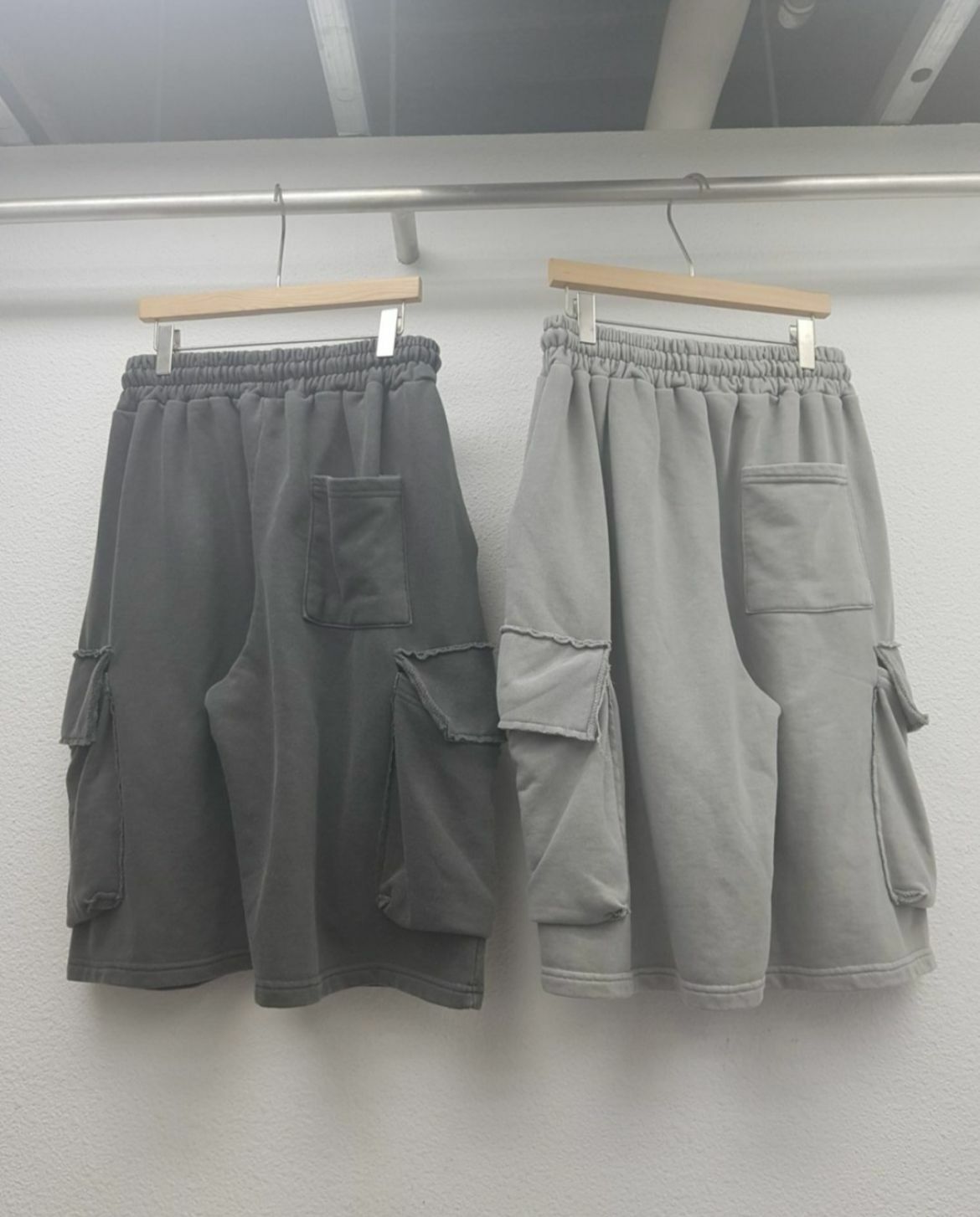 淨色棉棉質工裝短褲 GAME-030P