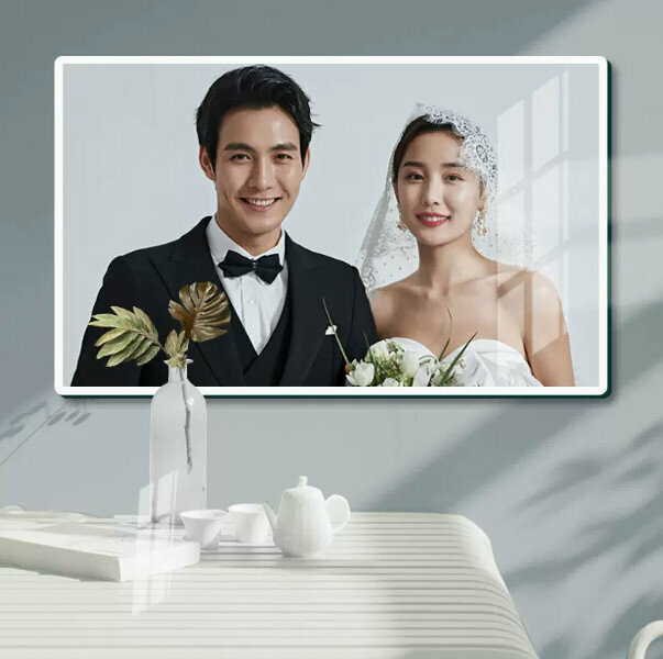 New Korean style crystal wedding photo frame (crystal blank 24 inches [40.5*60.5] cm (wall hanging))