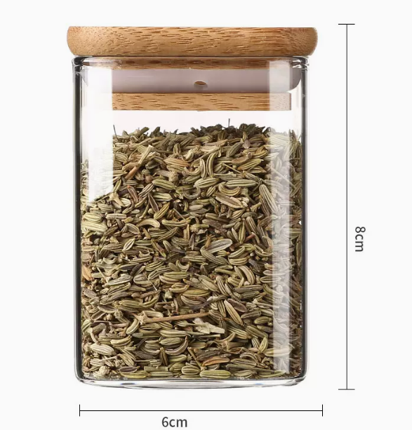 新款廚房調料罐（方形密封罐6*8）