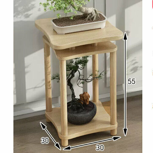 New wooden floor-standing flower stand (Xinlanchen No. 1 [original color trumpet])