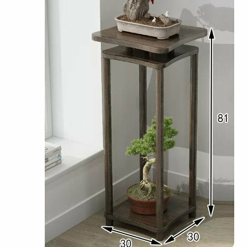 New wooden floor-standing flower stand (Xinlanchen No. 1 [Walnut Large])