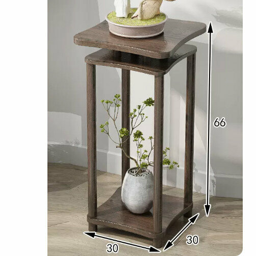 New wooden floor-standing flower stand (Xinlanchen No. 1 [Walnut Medium])