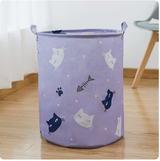 New clothes and toys storage basket, shelf, storage rack (large kitten fishing)