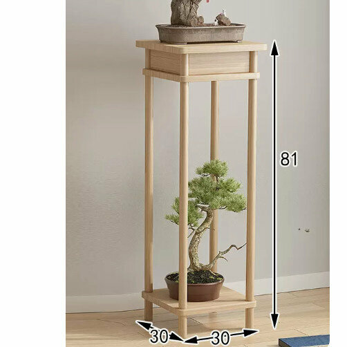 New wooden floor-standing flower stand (retro flower stand [original color] [large size])