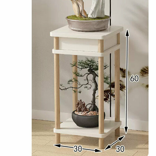 New wooden floor-standing flower stand (retro flower stand [Nordic style] [medium size])