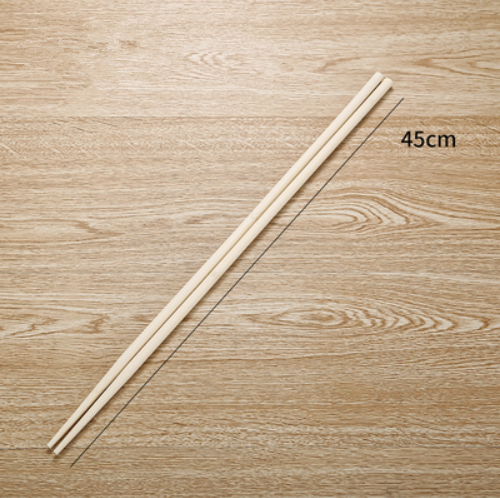 熱賣壹雙裝加長筷子（天然竹）（規格：45CM）