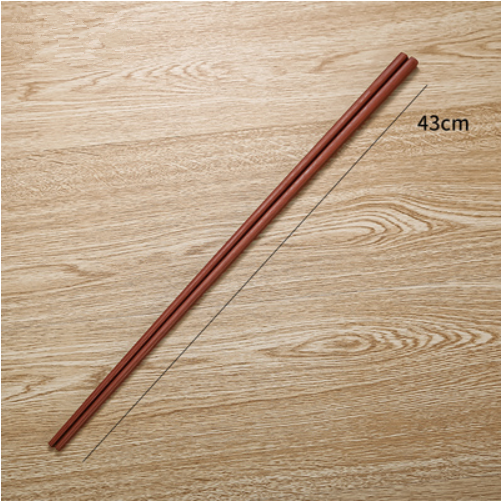 熱賣壹雙裝加長筷子（鐵木）（規格：43CM）