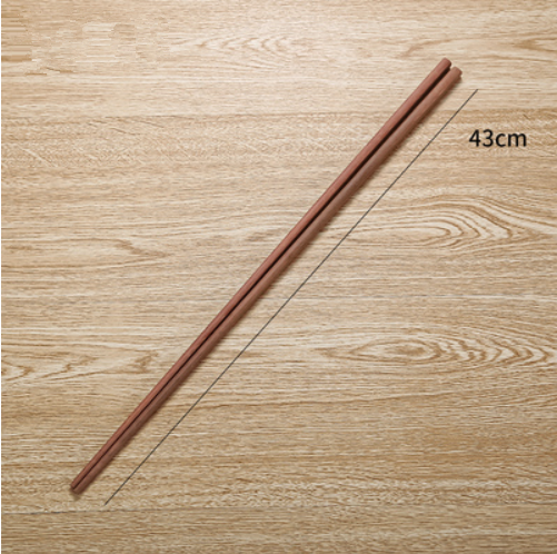 熱賣壹雙裝加長筷子（紅檀木）（規格：43CM）