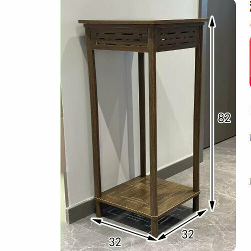 Hot selling wooden storage rack (antique carving [walnut color] [large size])