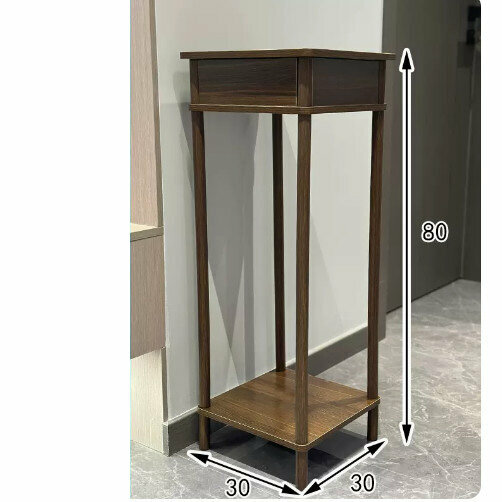 Hot selling wooden storage rack (retro flower table [walnut color] [large size])