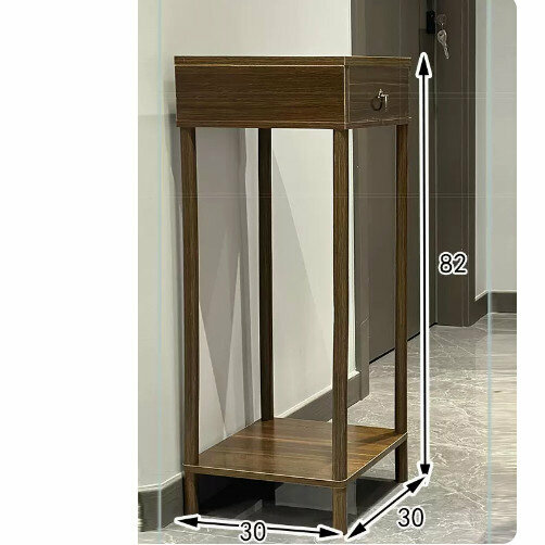 Hot selling wooden storage rack (Chinese style flower table with drawers [walnut color] [large size])