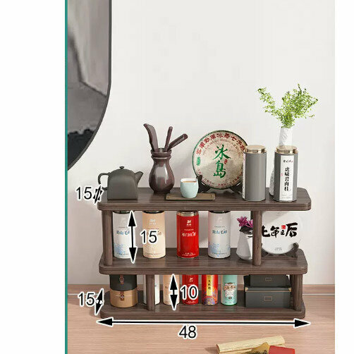 Hot selling wooden storage rack (desktop return type archival rack three layers)