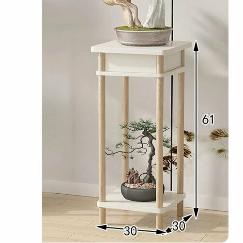 Hot selling wooden floor-standing flower stand (retro flower table [Nordic style] (medium size))