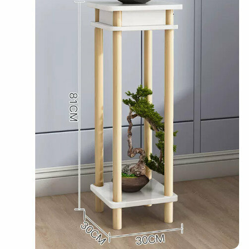 Hot selling wooden floor-standing flower stand (retro flower table [Nordic style] (medium size))