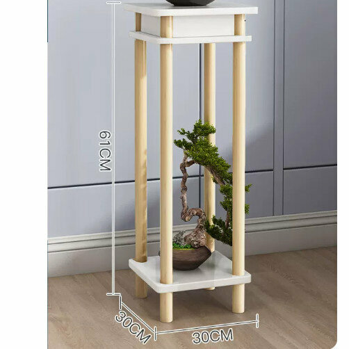 Hot selling wooden floor-standing flower stand (retro flower table [Nordic style] (large size))