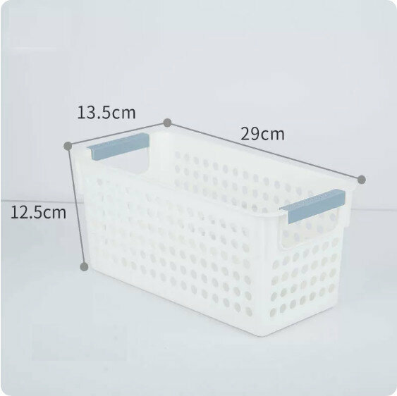 Hot selling plastic sundries storage basket (white small size)