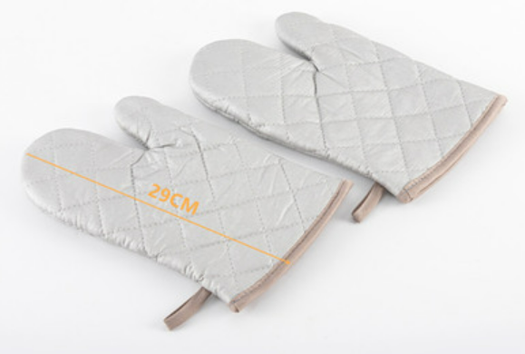 2 hot-selling heat-insulating and high-temperature-resistant thickened gloves (size: length 29CM)