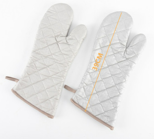 Hot-selling 2 pieces of heat-insulating and high-temperature-resistant thickened gloves (size: length 39CM)