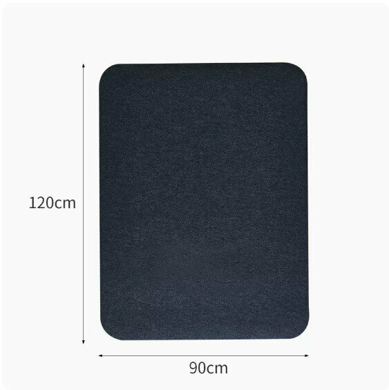 Popular desk desk swivel chair anti-slip mat (dark gray) [size: 120*90cm]