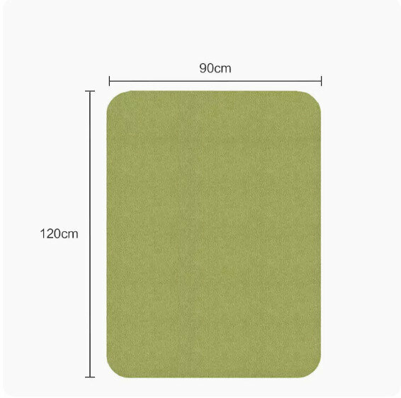 Popular desk desk swivel chair anti-slip mat (green) [size: 120*90cm]