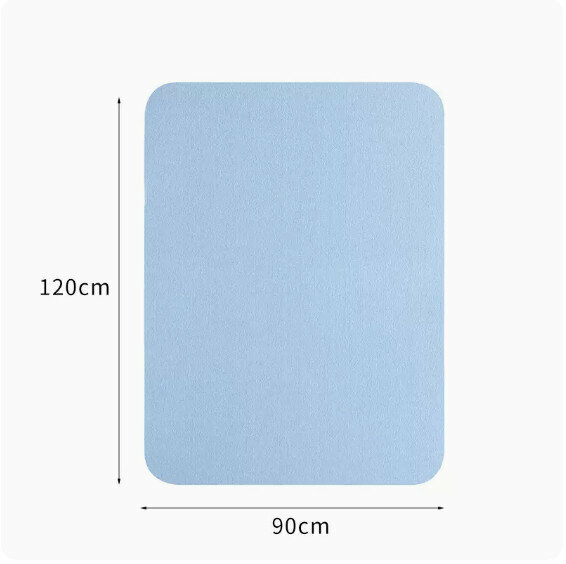 Popular desk desk swivel chair anti-slip mat (blue) [size: 120*90cm]