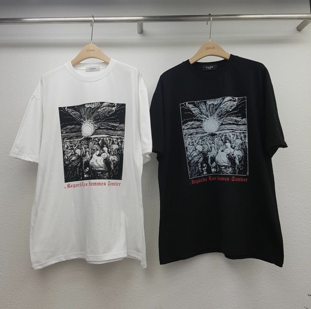 英文字圖案短袖Tee GAME-033T