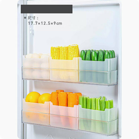 Hot recommendation [6-pack] refrigerator side door storage box (large size [for 2-layer side door refrigerator])