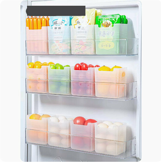 Hot Recommended [12-Pack] Refrigerator Side Door Storage Box (Small Size [For Double-Door Refrigerator])
