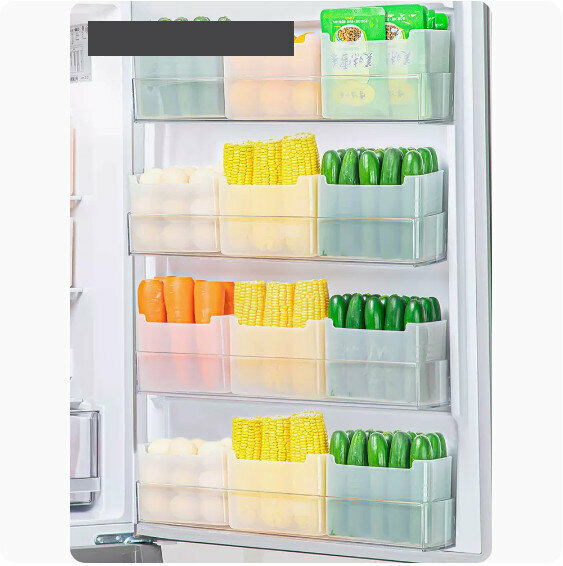 Hot Recommended [12-Pack] Refrigerator Side Door Storage Box (Large [For Double Door Refrigerator])